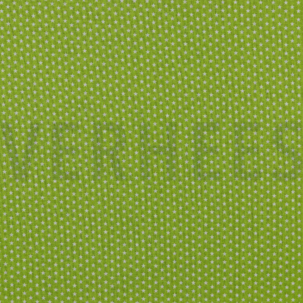 POPLIN MINI STARS GREEN