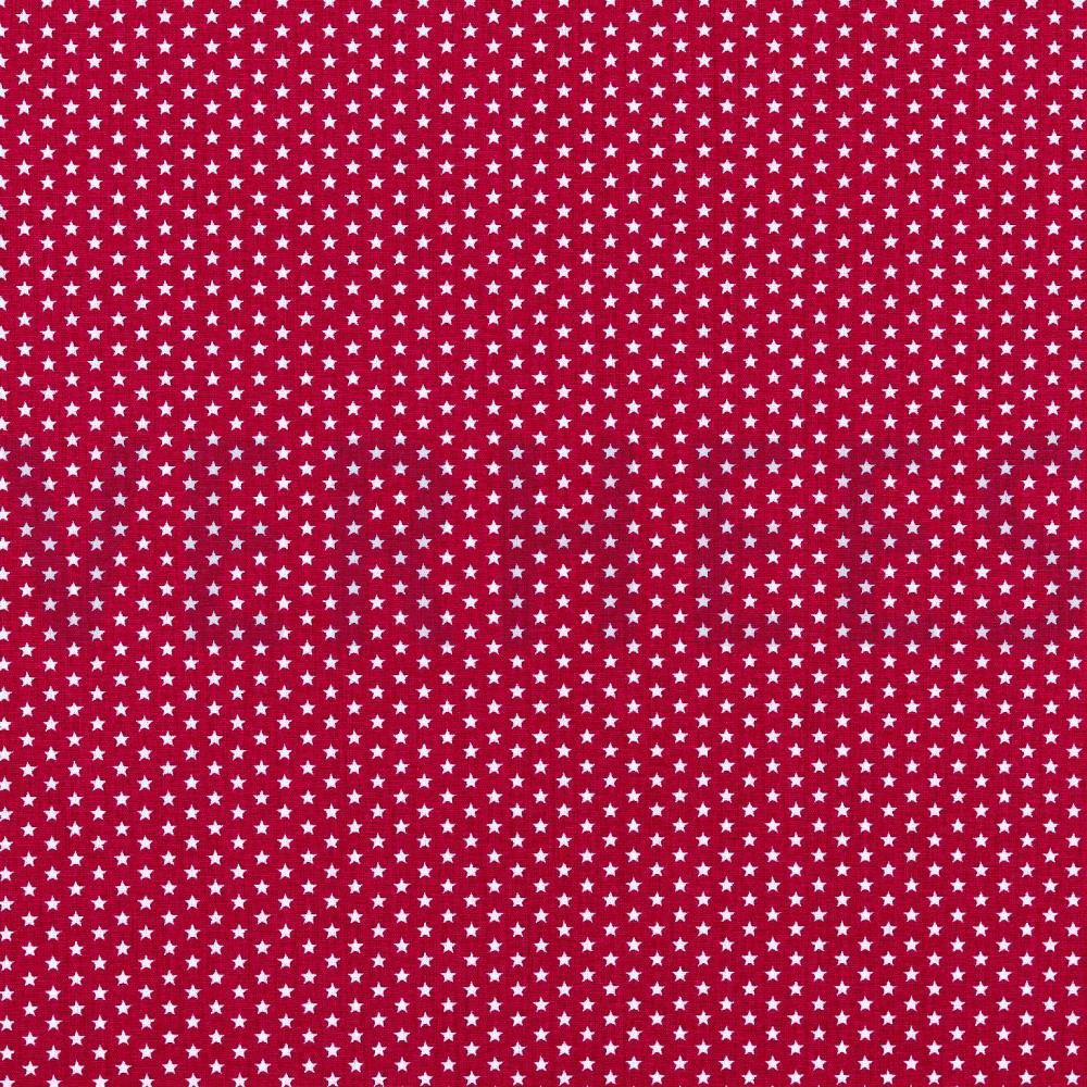 POPLIN MINI STARS CERISE