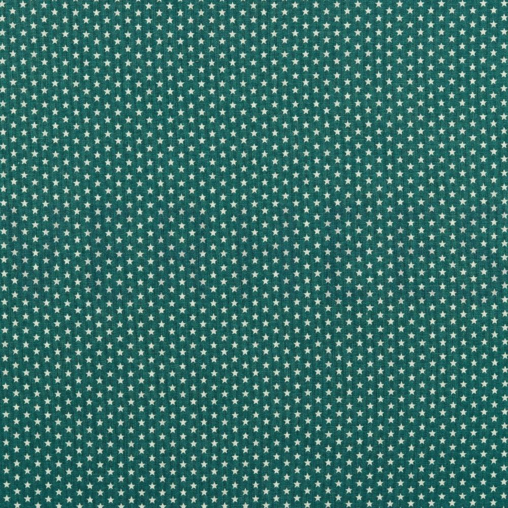 POPLIN MINI STARS PETROL