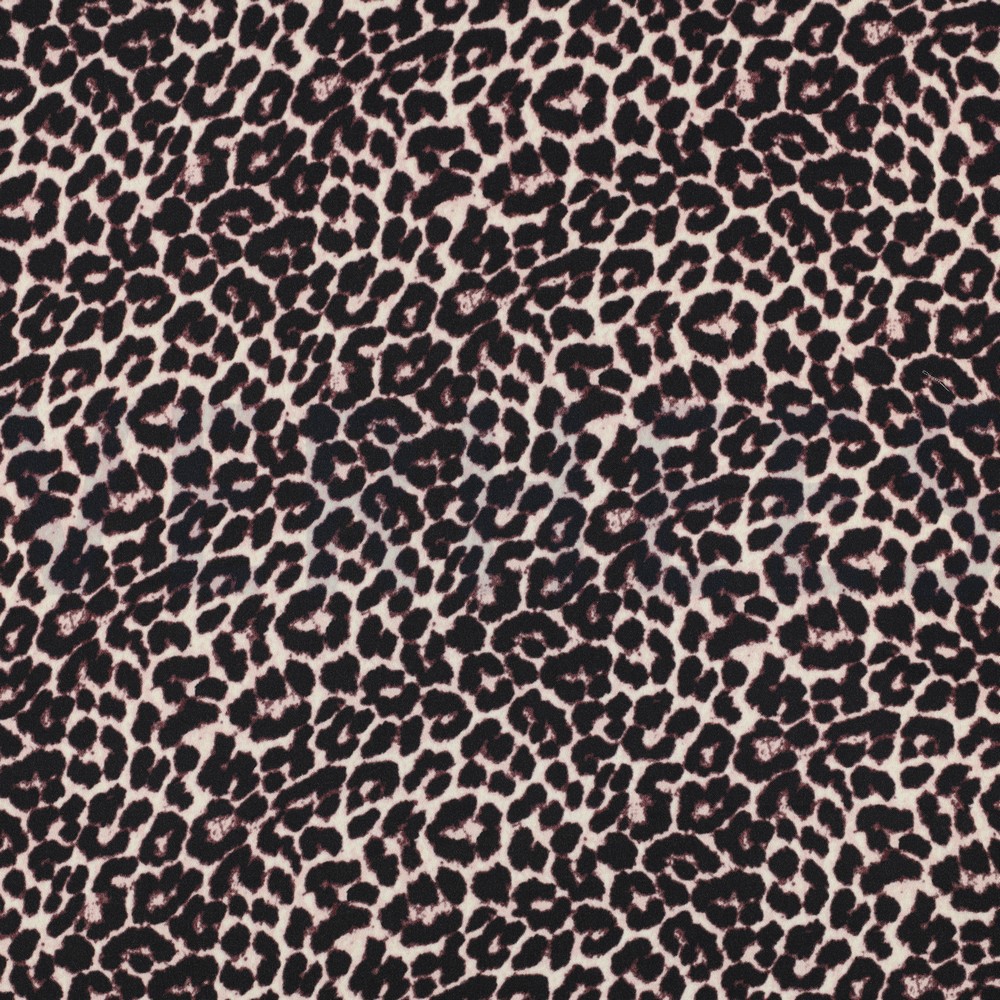 VISCOSE SATIN DIGITAL ANIMAL SKIN BLACK (hover)