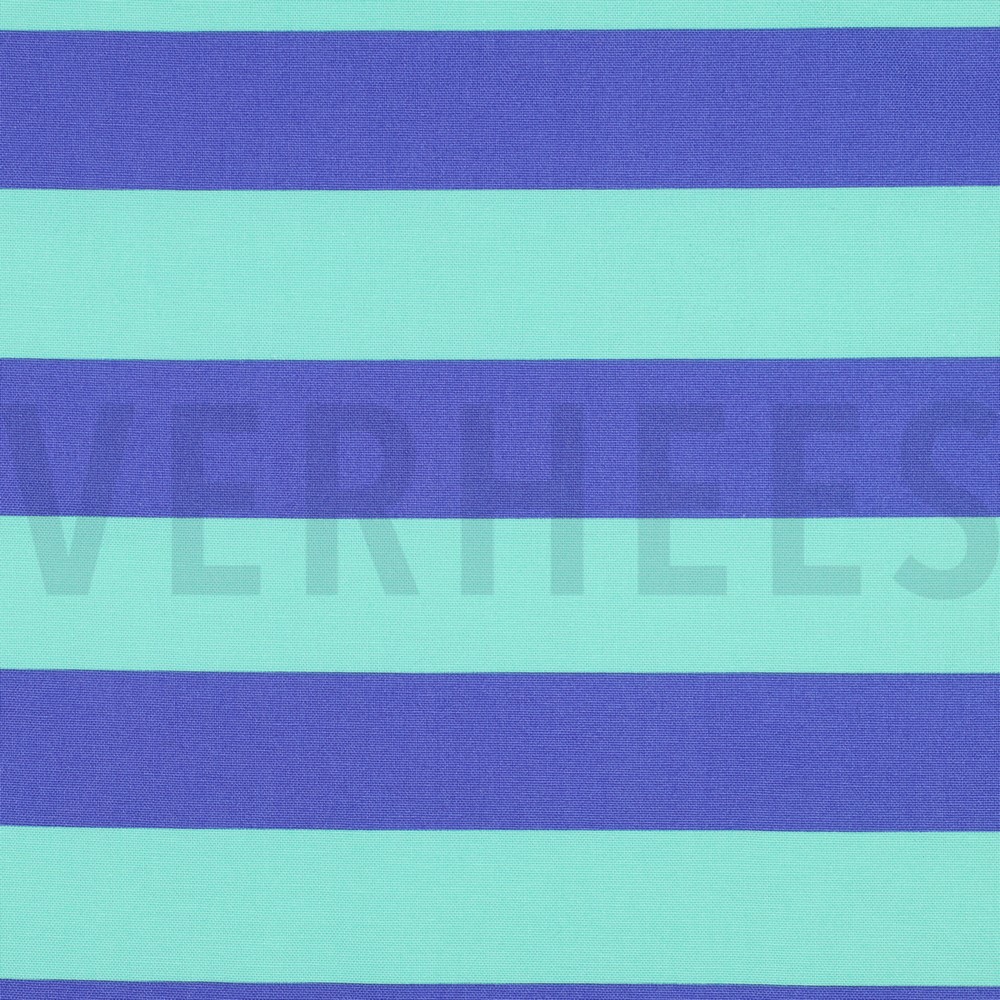 CANVAS STRIPES MINT/BLUE