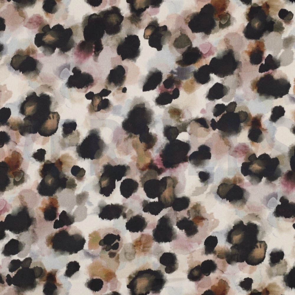 COTTON SATIN DIGITAL ANIMAL SKIN BEIGE (hover)