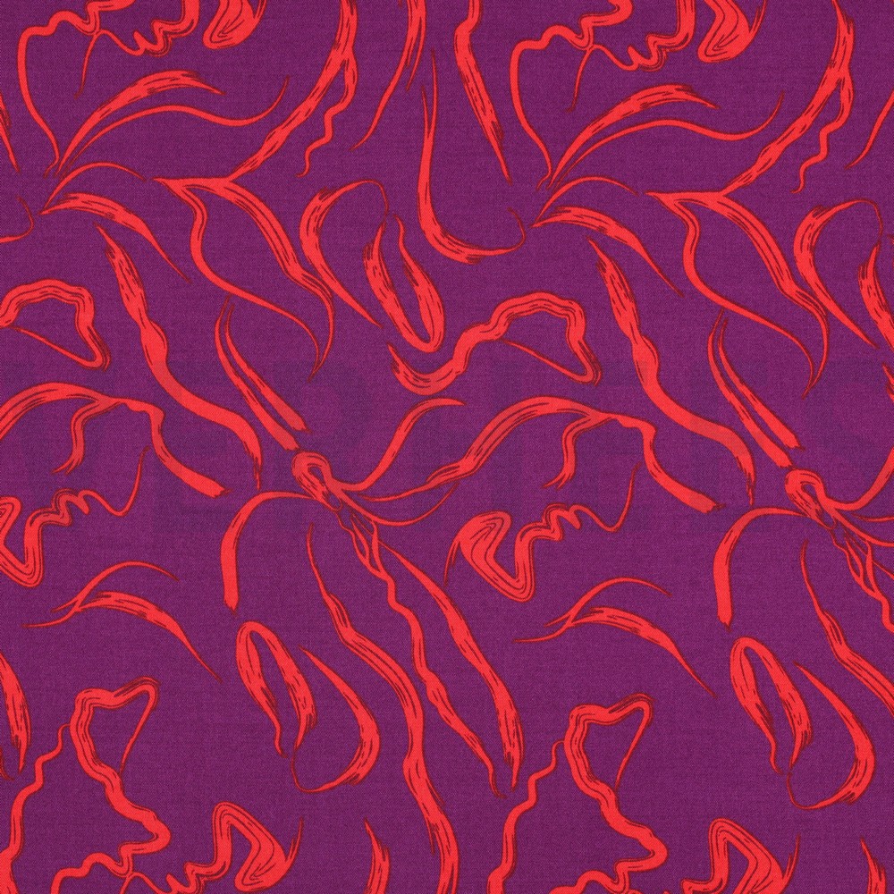 ROSELLA STRETCH ABSTRACT PURPLE