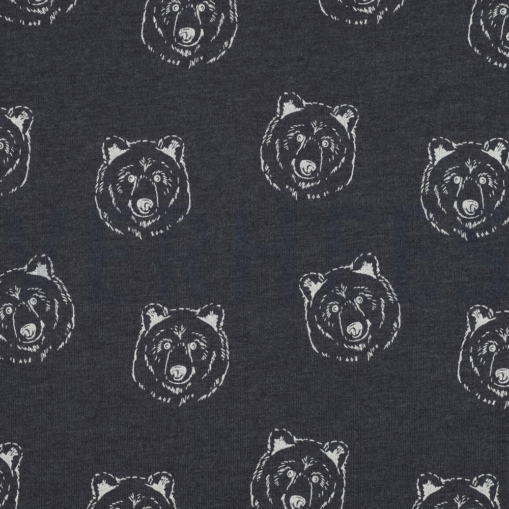 SWEAT MELANGE BEARS INDIGO MELANGE