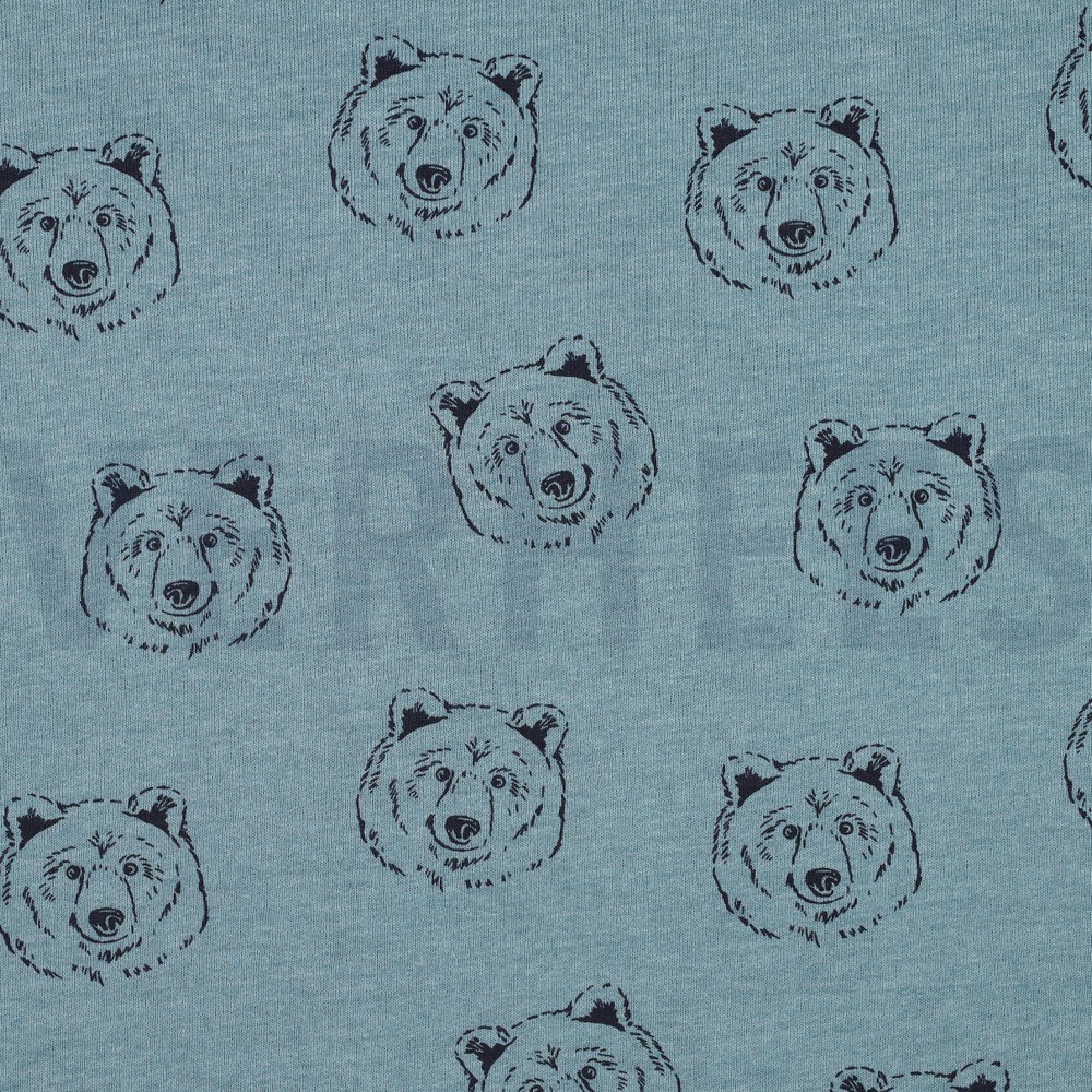 SWEAT MELANGE BEARS SMOKE BLUE MELANGE