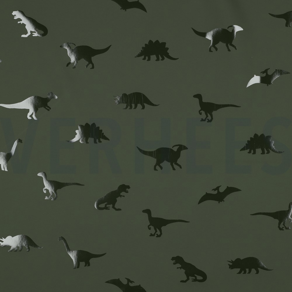 RAINCOAT DINOSAURS DARK GREEN (hover)