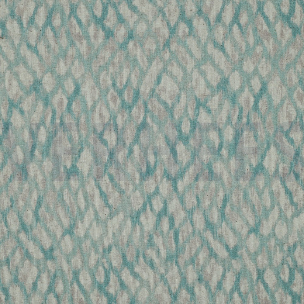 LINEN JERSEY DIGITAL ANIMAL SKIN MINT (hover)