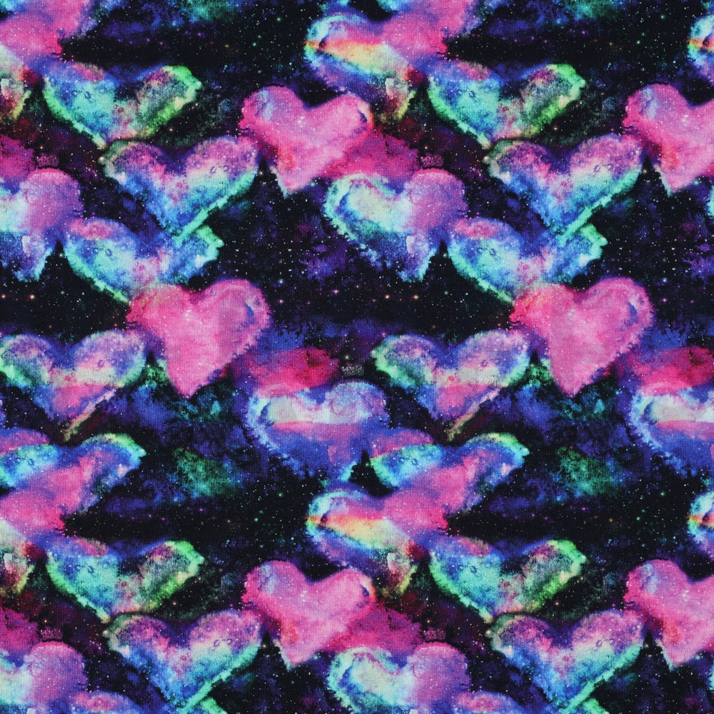 JERSEY DIGITAL NEON HEARTS NAVY / PINK