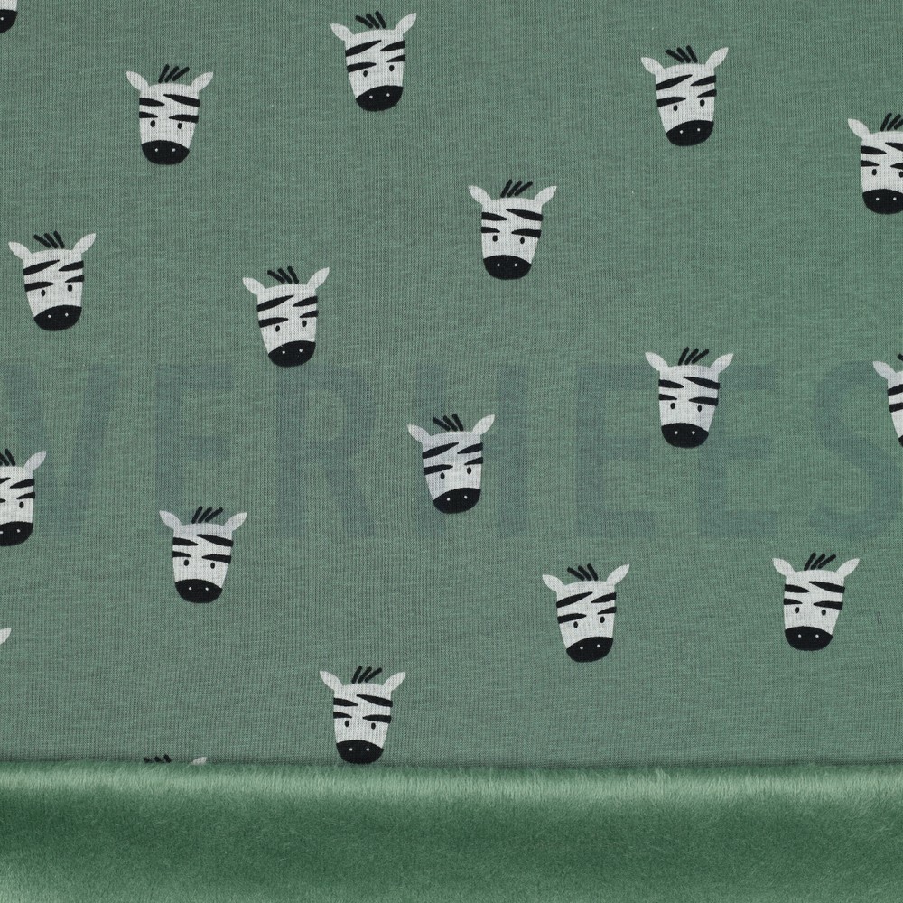 PURRING FUR ZEBRA GREEN (hover)