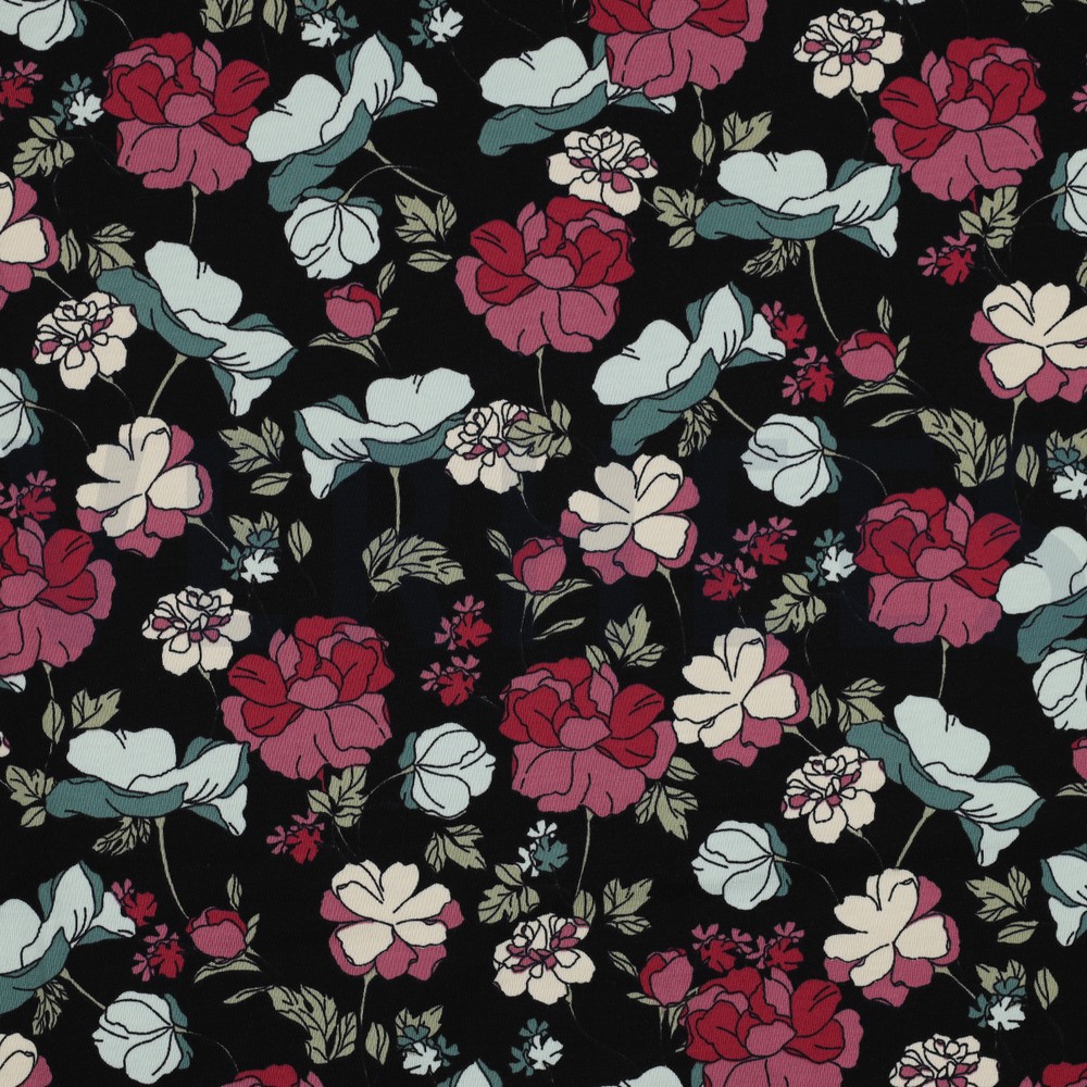 JERSEY BIG FLOWERS BLACK (hover)