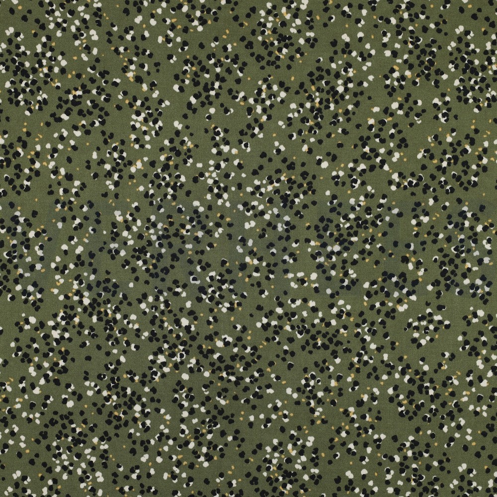 ROSELLA STRETCH DOTS MOSS GREEN (hover)