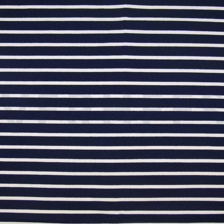 FRENCH TERRY STRIPE NAVY/ECRU