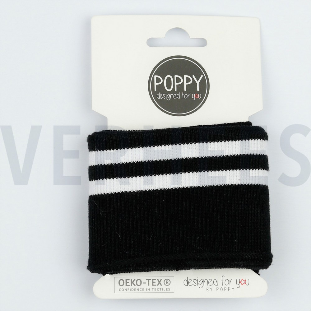 CUFFS STRIPE 7CM BLACK (hover)