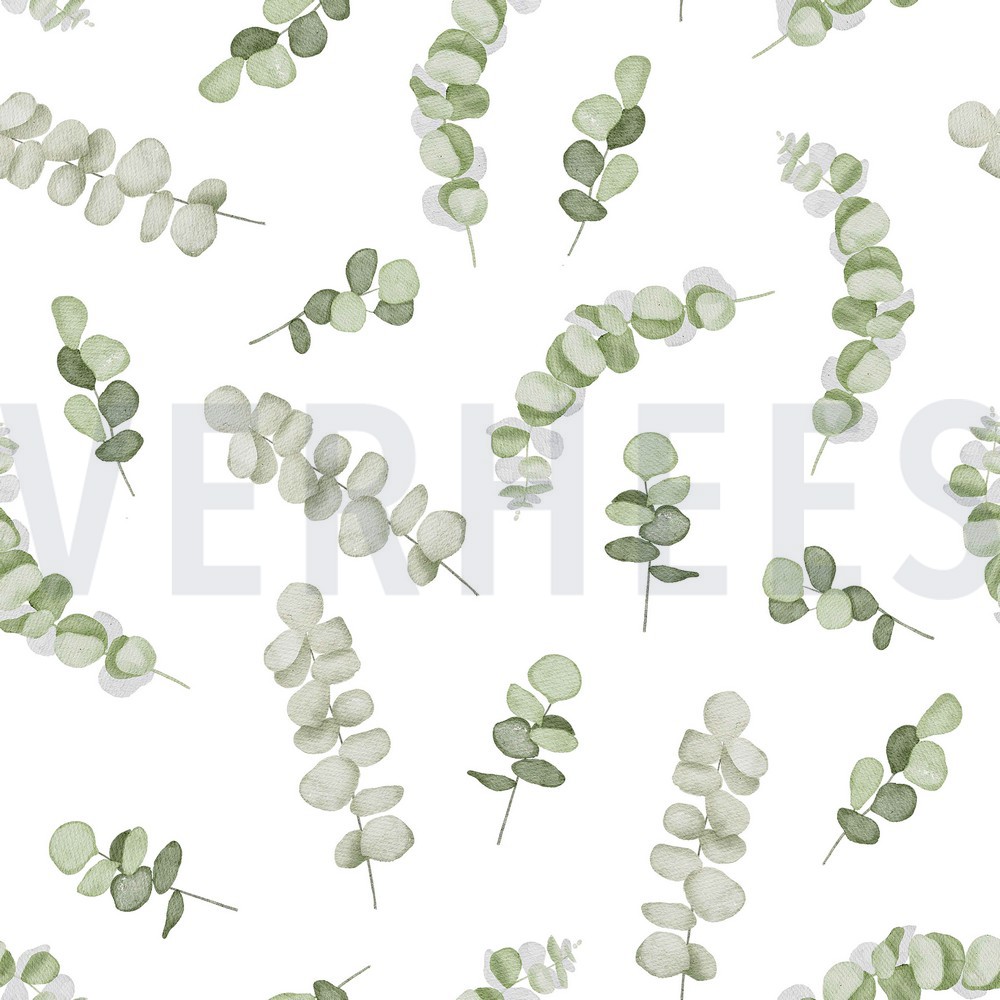 CANVAS DIGITAL EUCALYPTUS WHITE/ GREEN