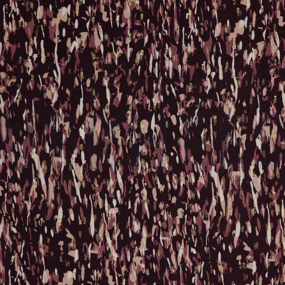 VISCOSE LUREX ABSTRACT BORDEAUX