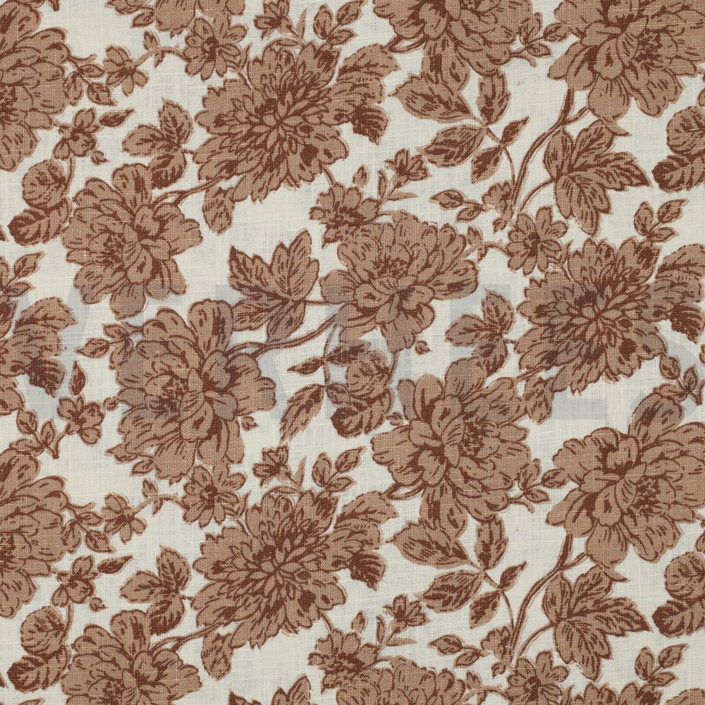 LINEN WASHED FLOWERS OFF WHITE (hover)