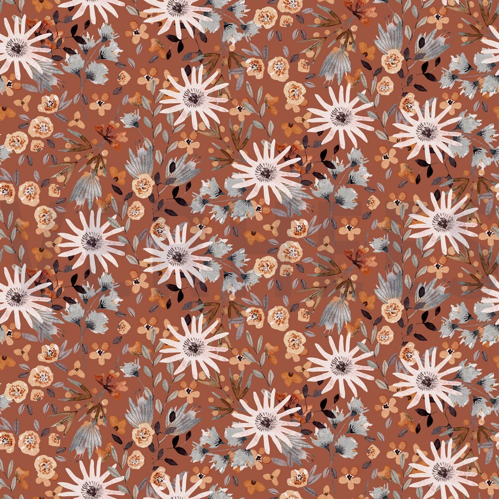 SWEAT DIGITAL FLOWERS TERRA COTTA (hover)