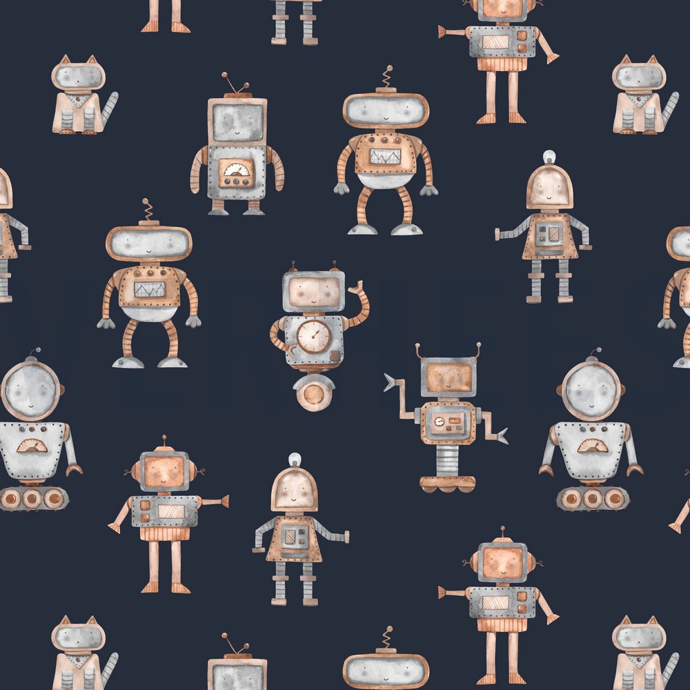 JERSEY DIGITAL ROBOTS NAVY