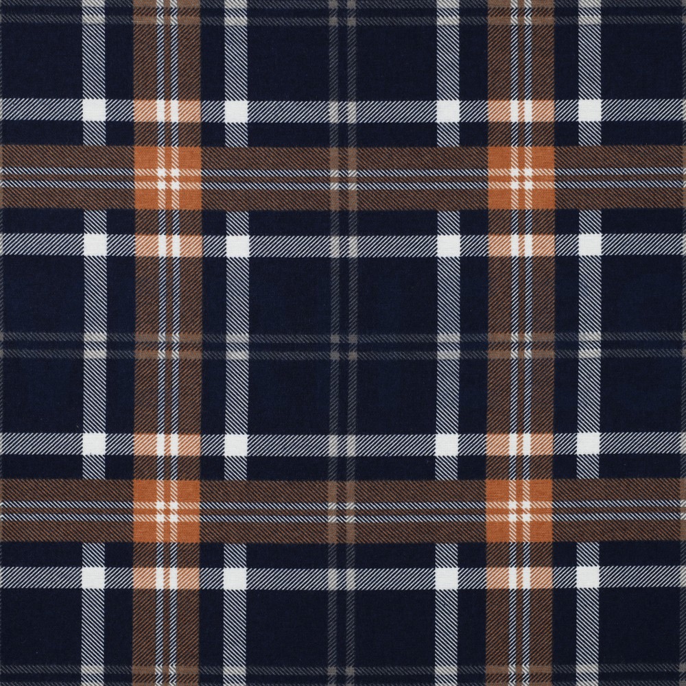 FLANNEL PLAID NAVY/RUST (hover)