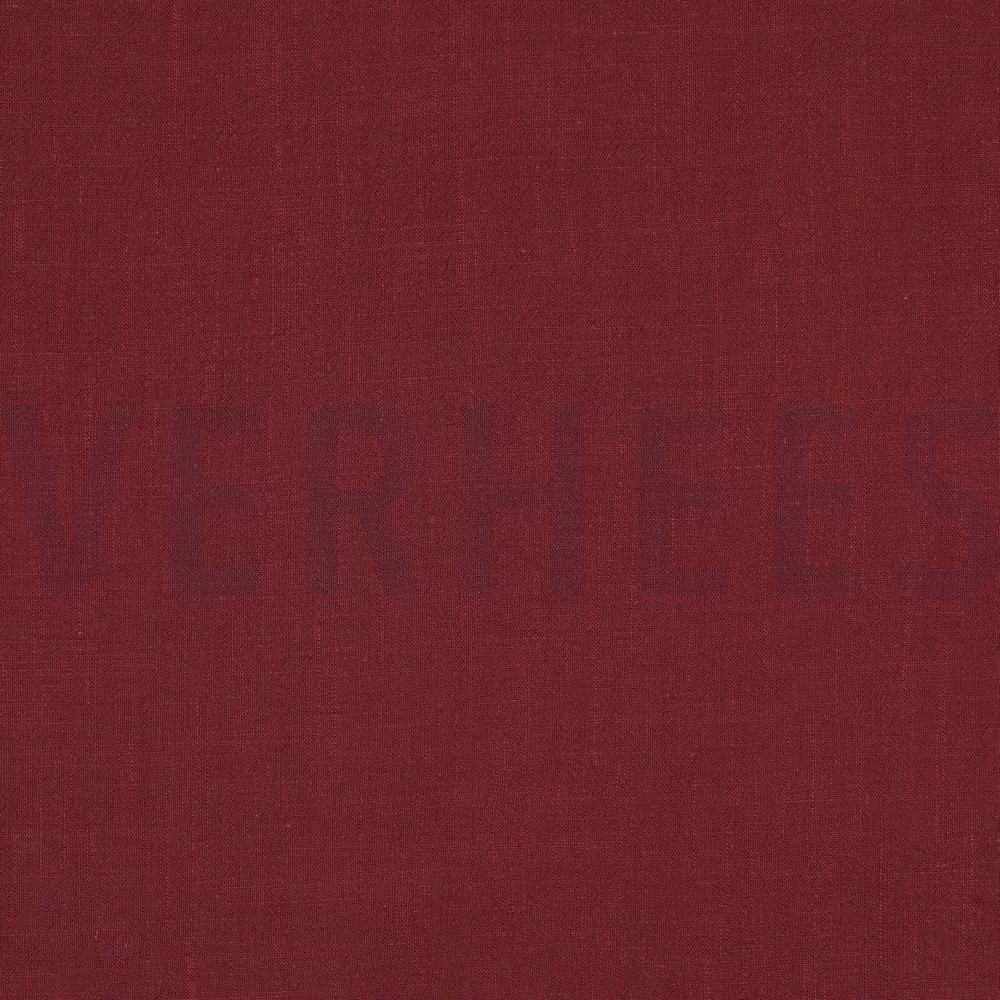 LINEN VISCOSE WASHED WINE RED