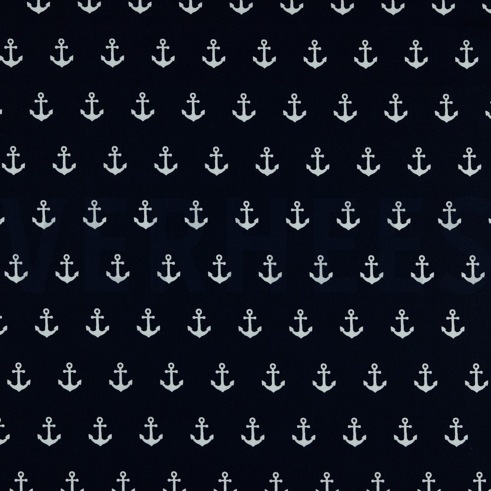 POPLIN ANCHOR NAVY