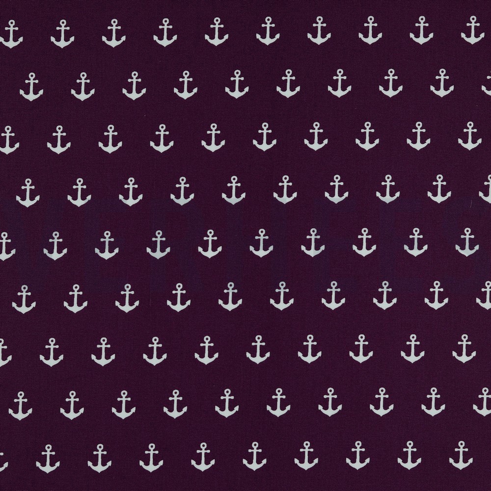 POPLIN ANCHOR PURPLE