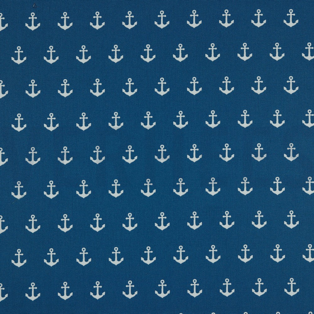 POPLIN ANCHOR BLUE