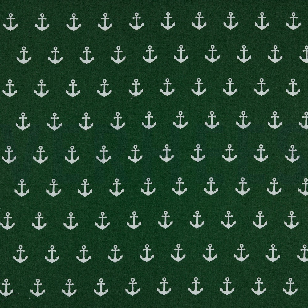 POPLIN ANCHOR DARK GREEN