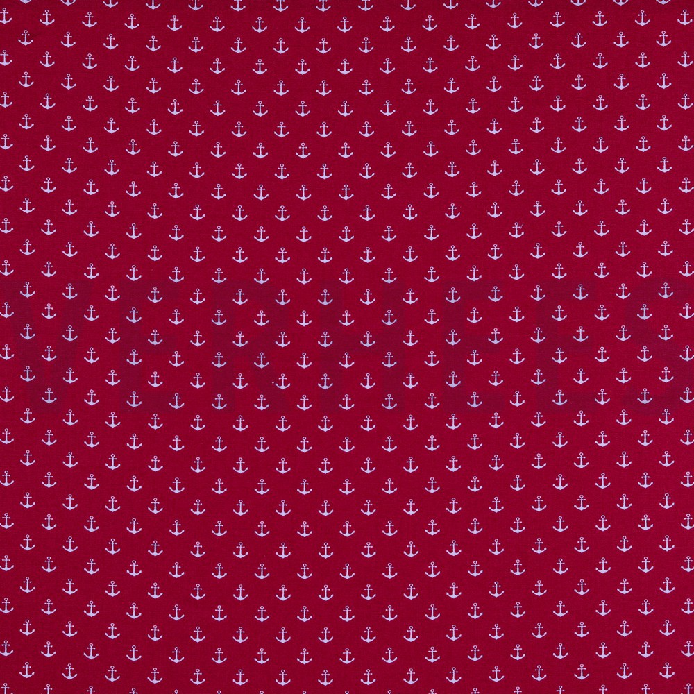 POPLIN PETIT ANCHOR CERISE (hover)