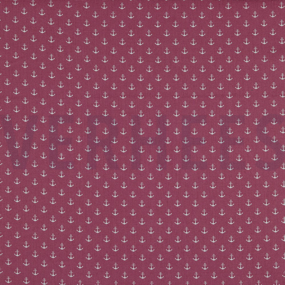 POPLIN PETIT ANCHOR MAUVE (hover)