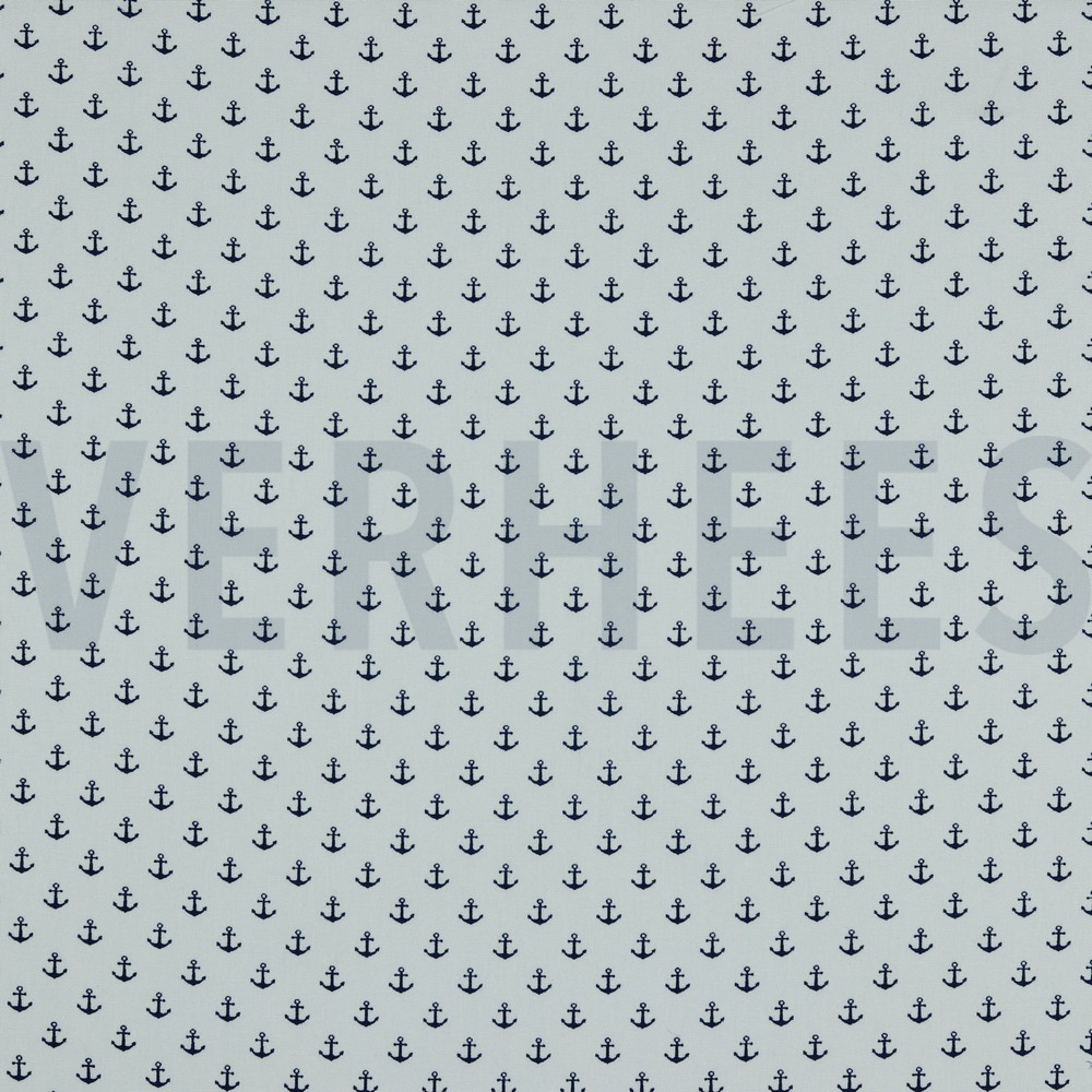 POPLIN PETIT ANCHOR WHITE/NAVY (hover)