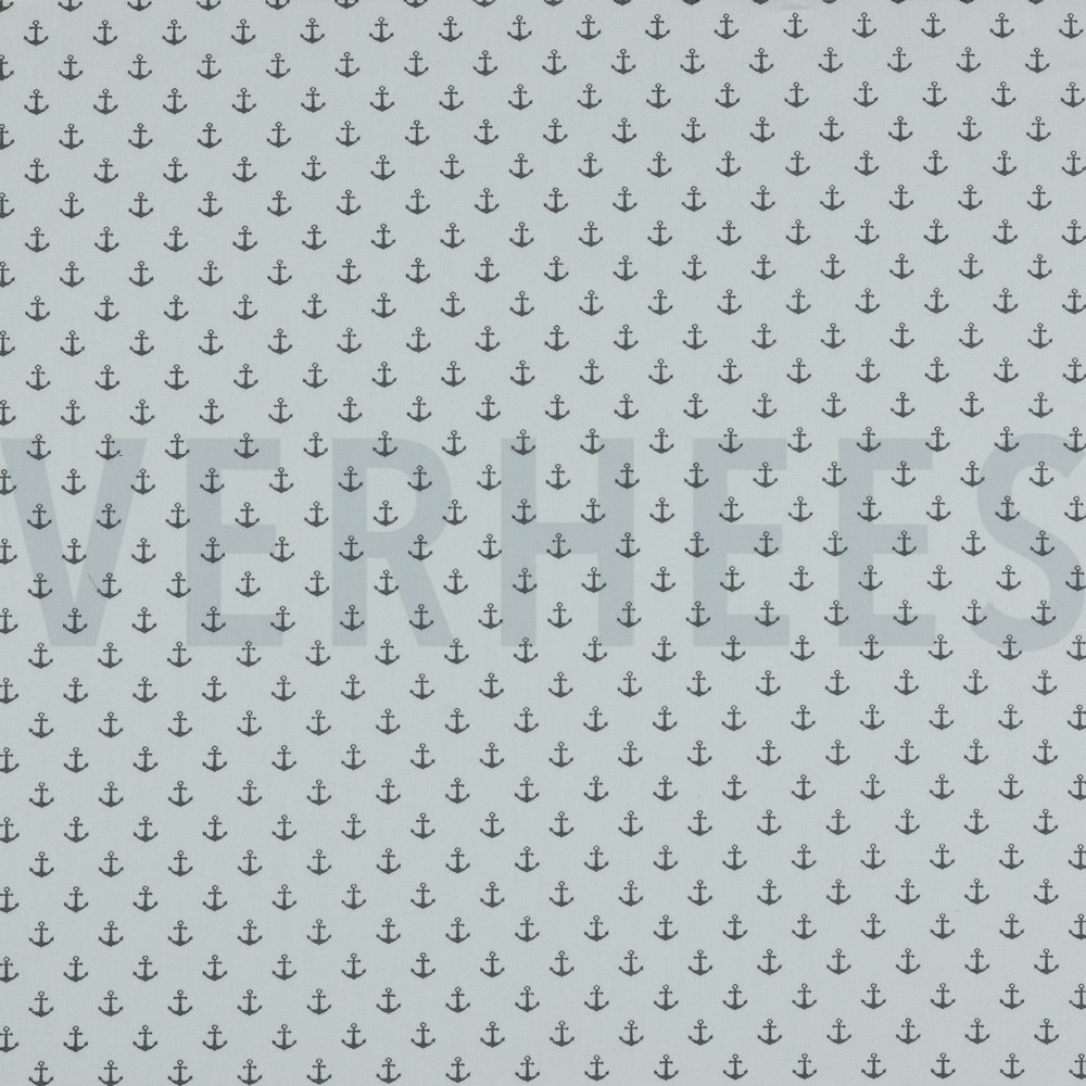 POPLIN PETIT ANCHOR WHITE/GREY (hover)