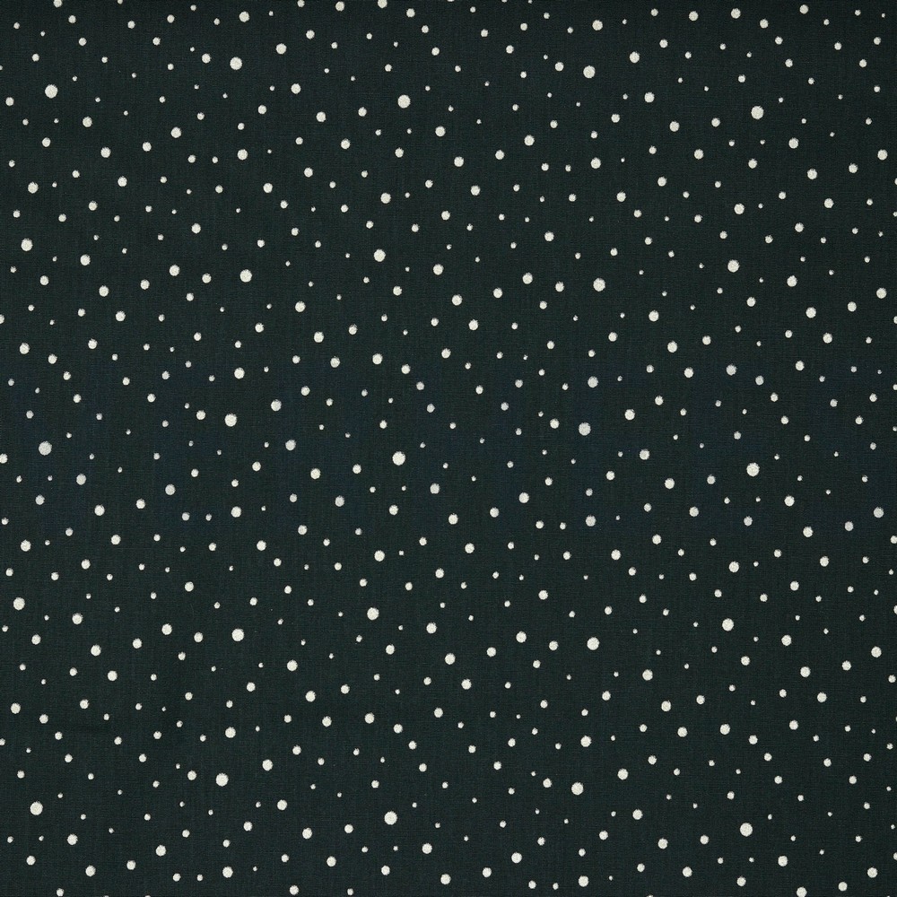 POPLIN GLITTER DOTS BLACK