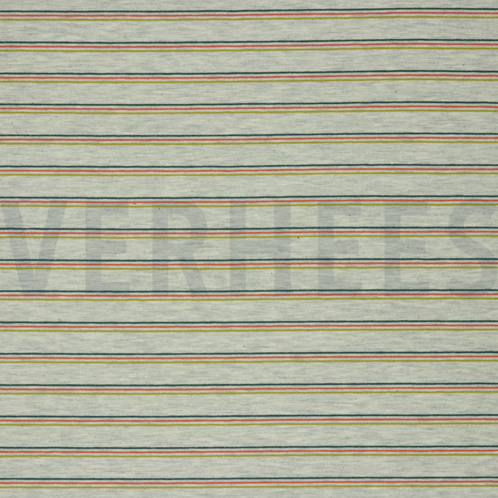 FRENCH TERRY STRIPES GREY MELANGE (hover)