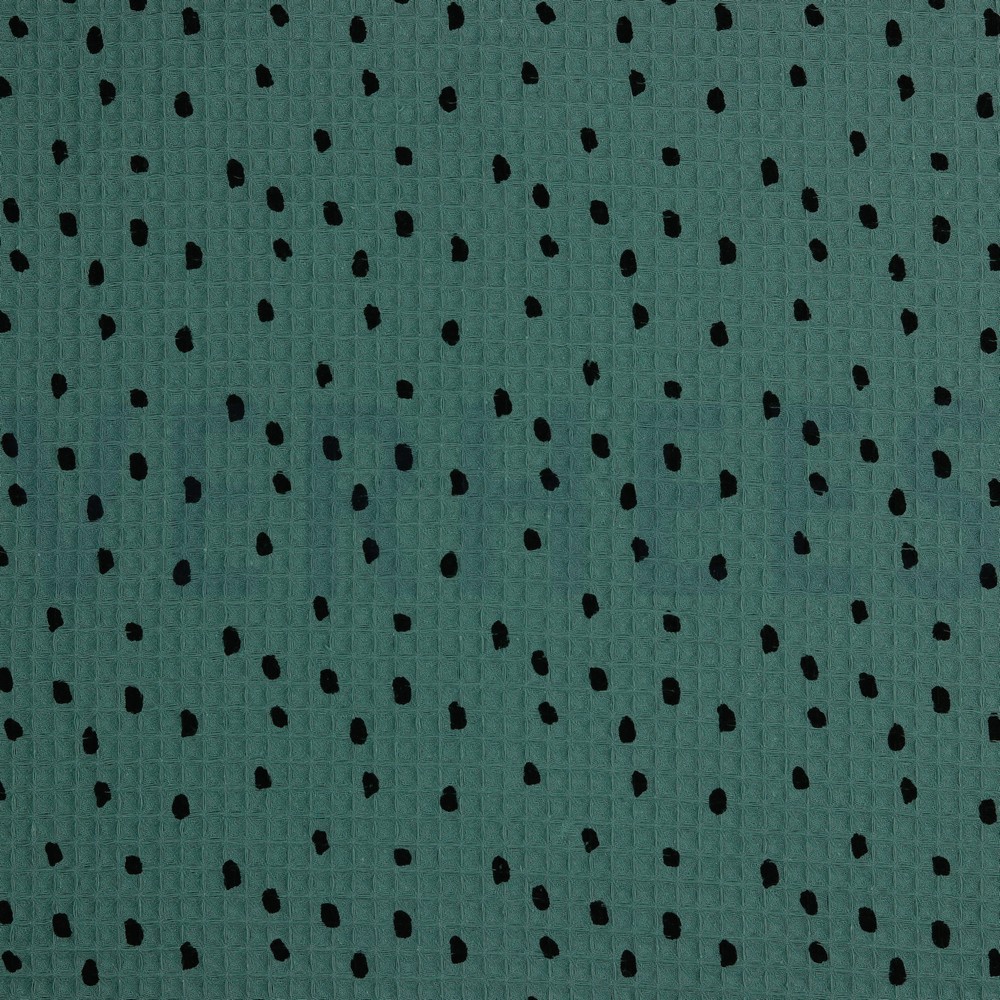 WAFFLE DOTS OLD GREEN