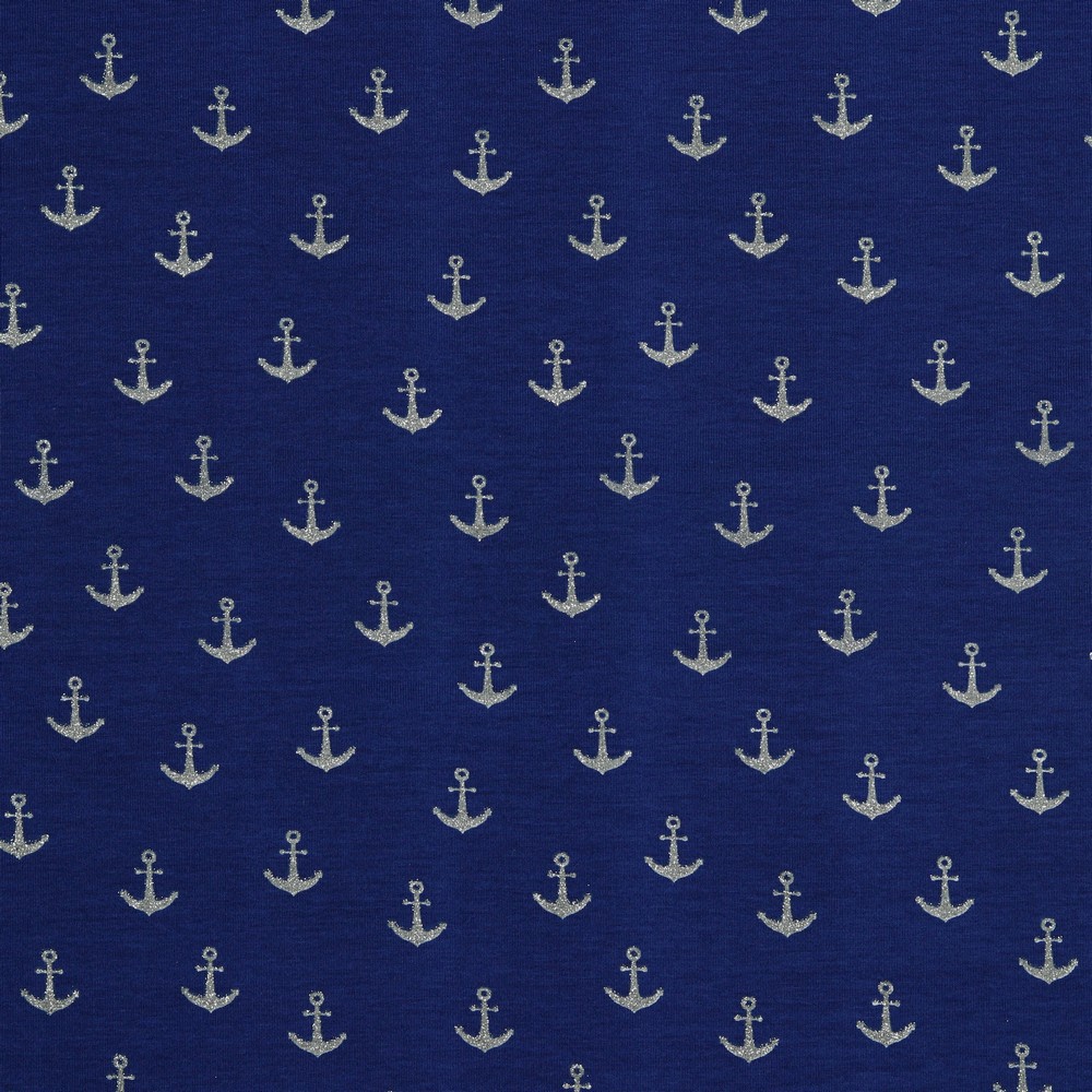 JERSEY GLITTER ANCHOR COBALT (hover)