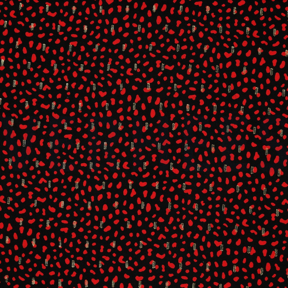 VISCOSE LUREX DOTS BLACK