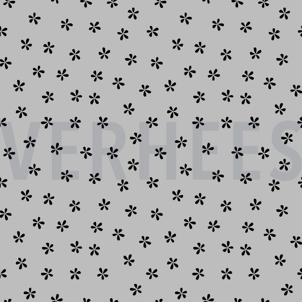 SOFT SWEAT SIMPLE FLOWERS LIGHT GREY (hover)