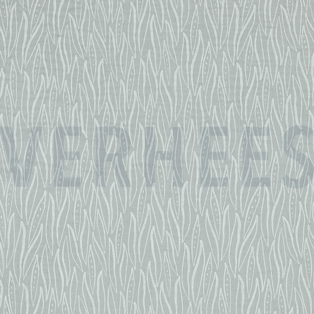 DOUBLE GAUZE LEAVES LIGHT GREY