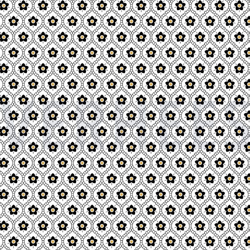 POPLIN FLOWERS WHITE (hover)