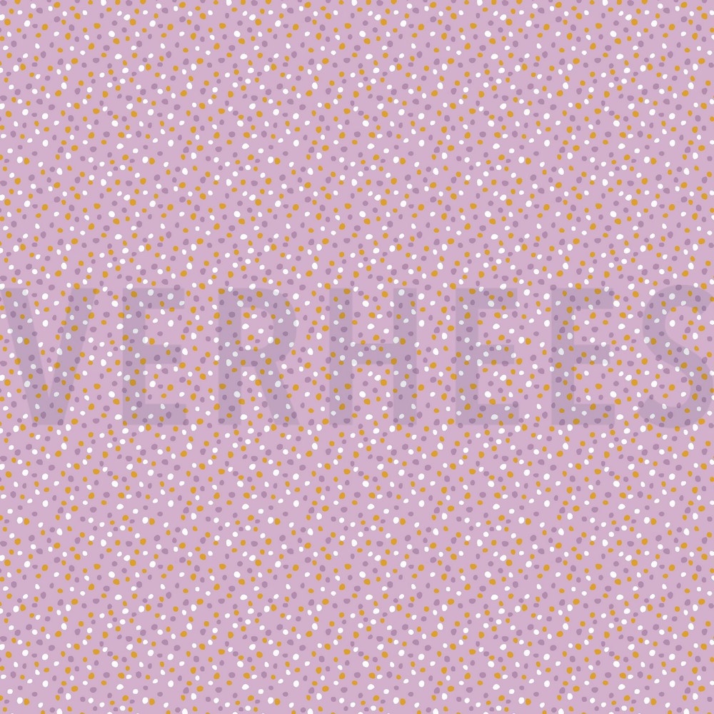 POPLIN DAISY AND DOTS LILAC (hover)