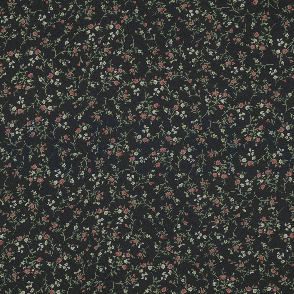 CHIFFON FLOWERS BLACK