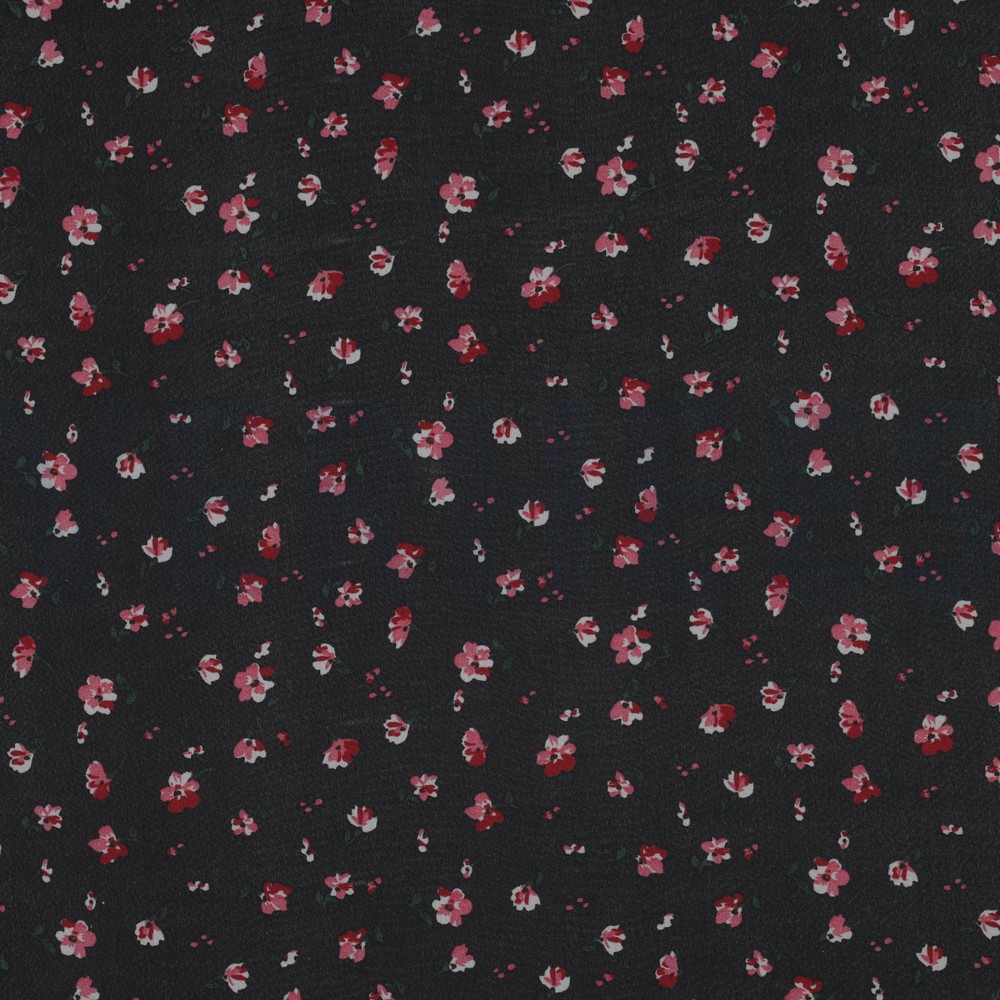 CHIFFON FLOWERS BLACK / PINK (hover)