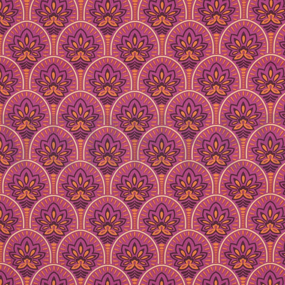 COATED COTTON ABSTRACT PINK (hover)