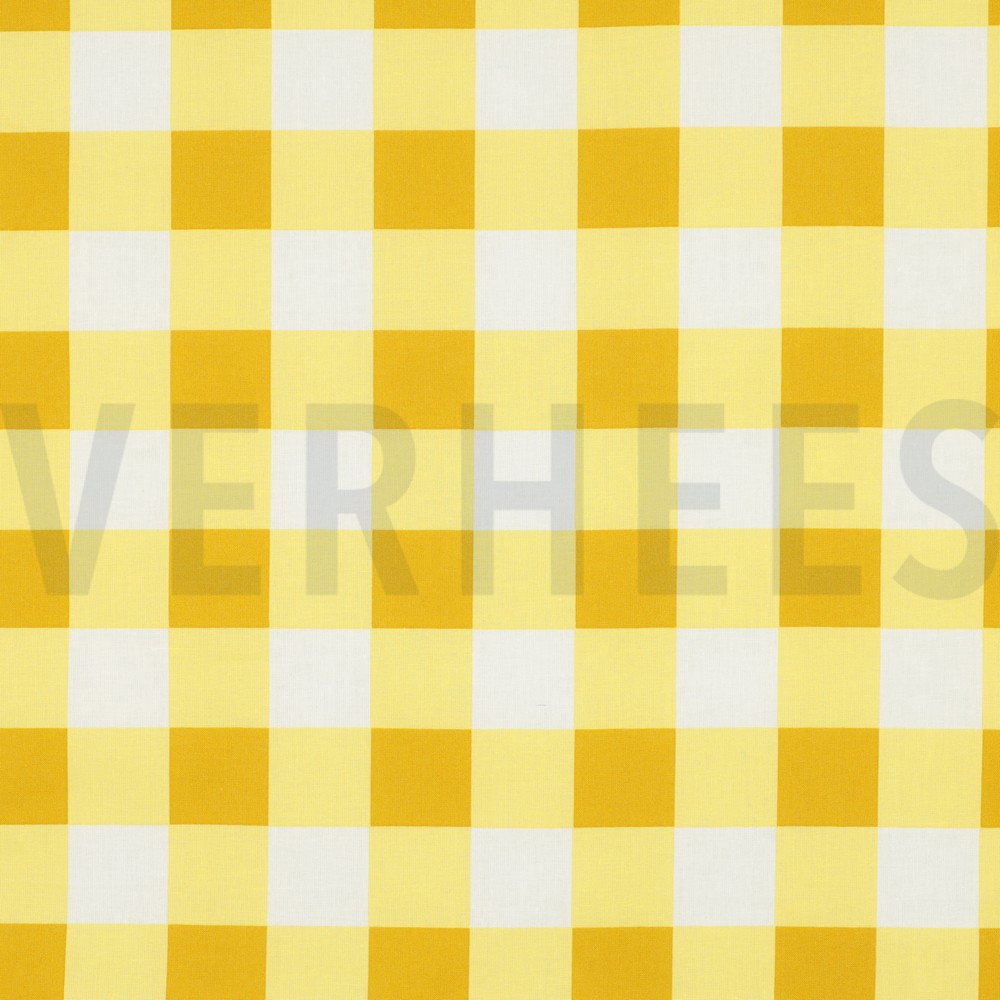 COATED COTTON CHECKS YELLOW (hover)